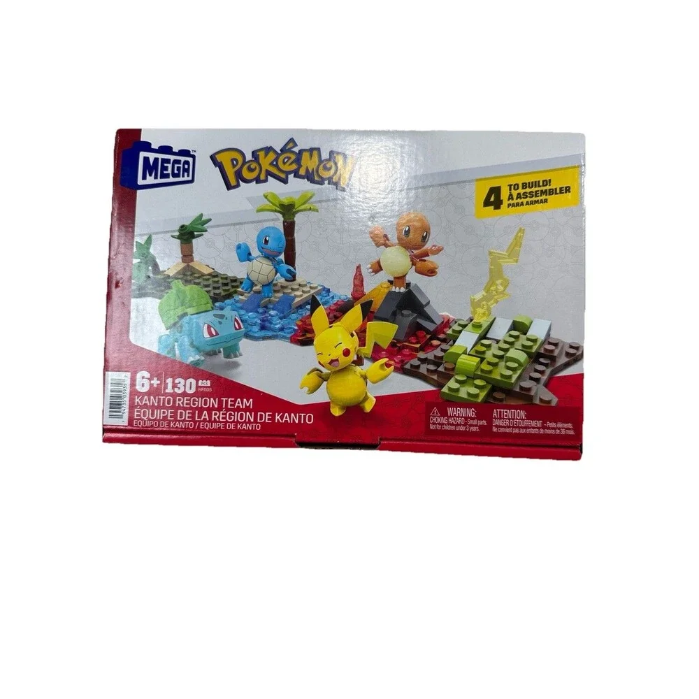 Mega Construx Pokemon Kanto Region Team 130 Pieces NEW